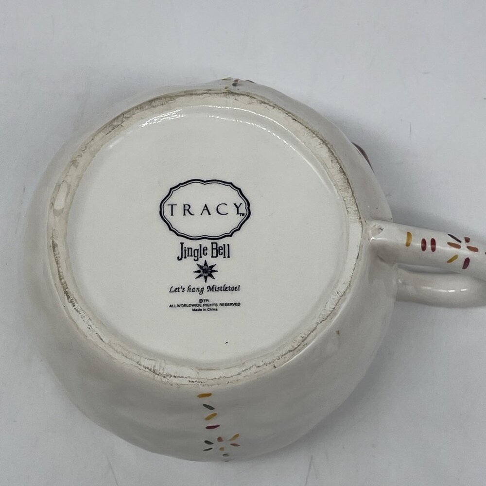 Jingle Bell Snowman Tracy Porter Let’s Hang Mistletoe 3 Pc Teapot & Mug Gift - Picture 11 of 14